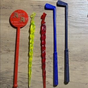 Vintage cocktail stirrers assortment